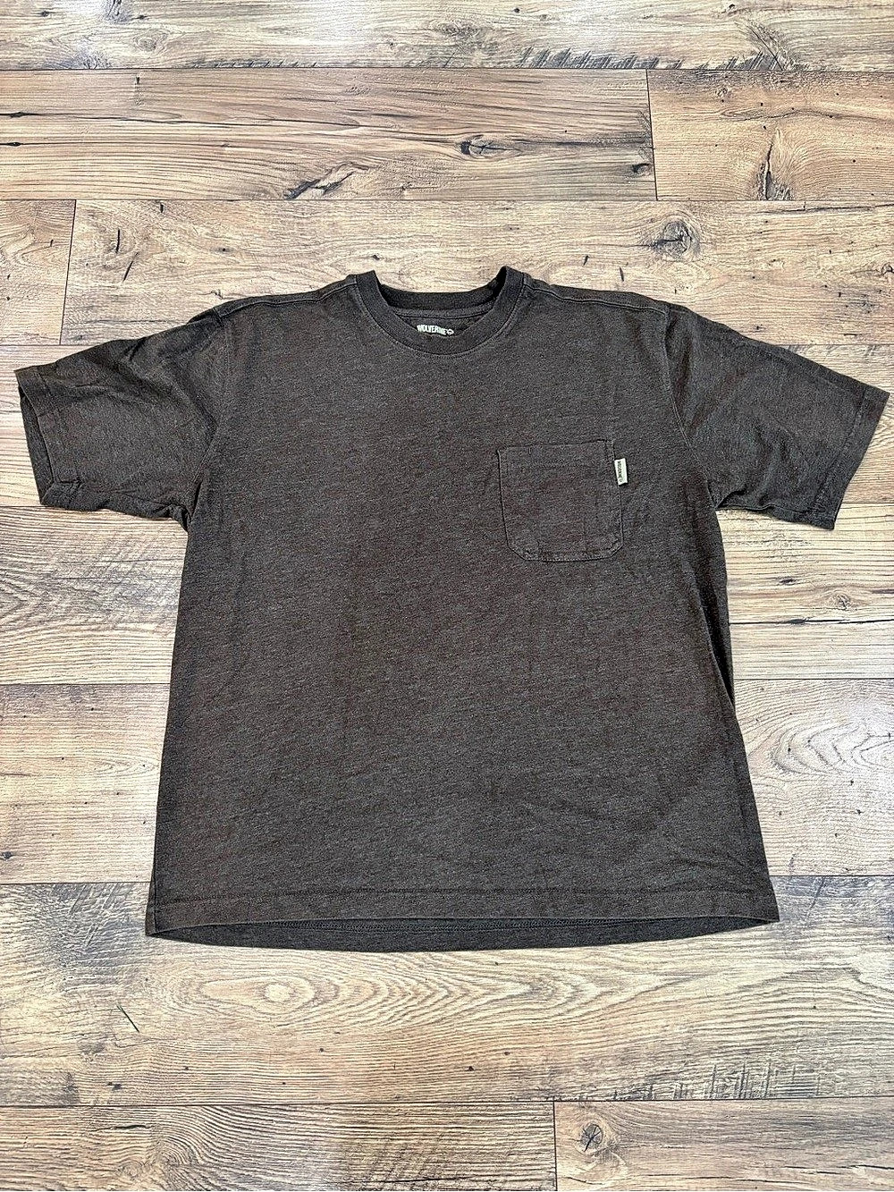 Wolverine Classic Short Sleeve Pocket Tee Men's Brown Large